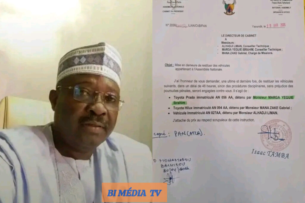 Le document du nouveau Dircab/PAN et l'un des concernés - BI Media